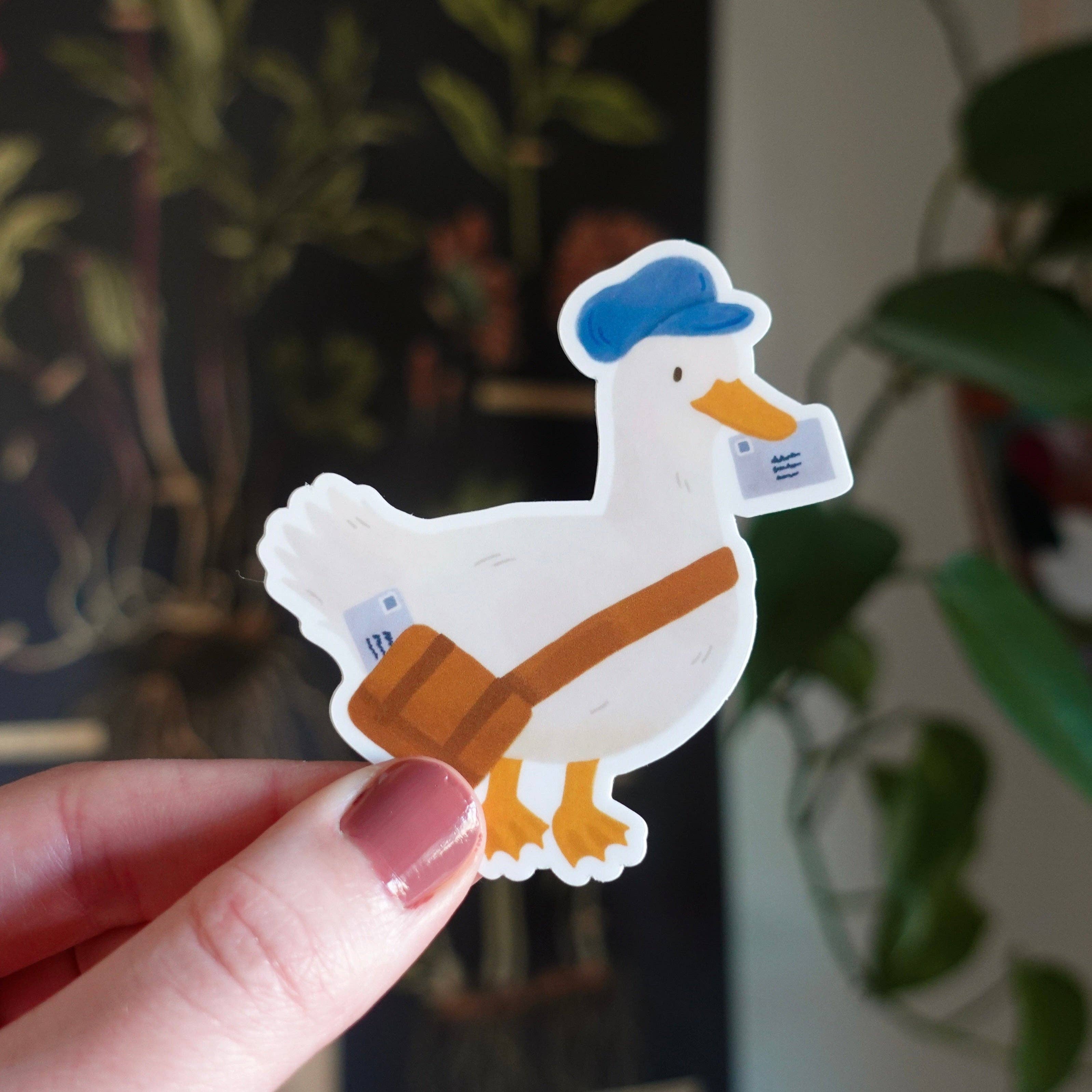 Fun Gal Studio - Wholesale Phone & Laptop Stickers - Mailman Duck - Die Cut Vinyl Sticker3