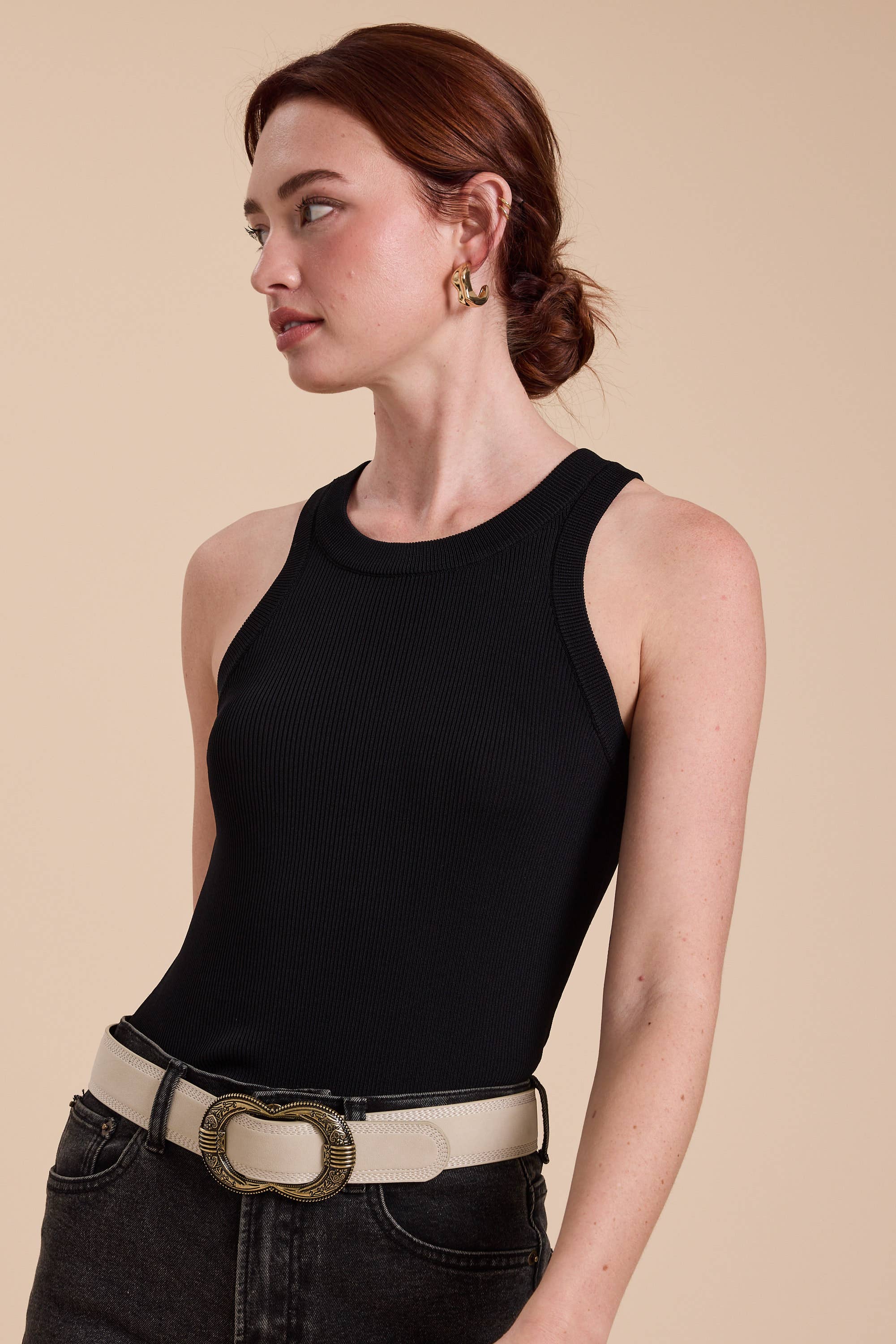 MIOU MUSE - Wholesale Tank Top - Women's - MMT1242   CLASSIC RIBBED TANK TOP4