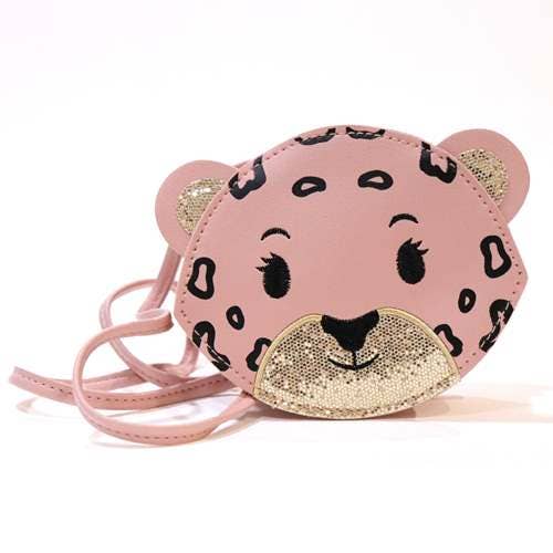 Yuko B - Wholesale Crossbody Bag - Kids - Children's shoulder bag - Léo the Pink Leopard1