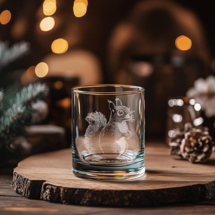 Benoit's Design Co. - Wholesale Cocktail/Liquor Glass - Squirrel Glasses
