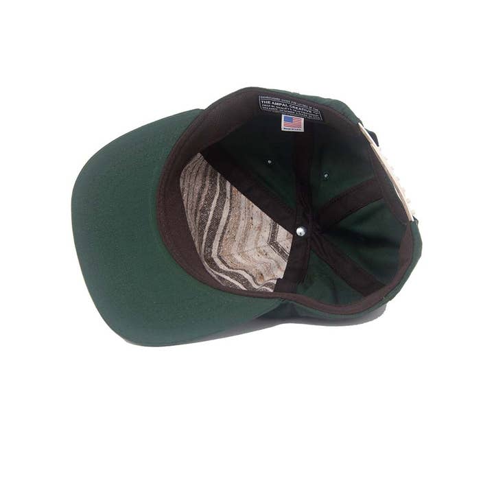 The Ampal Creative - Wholesale Flat-brimmed cap – Unisex - DANGER Dk Green - Snapback2