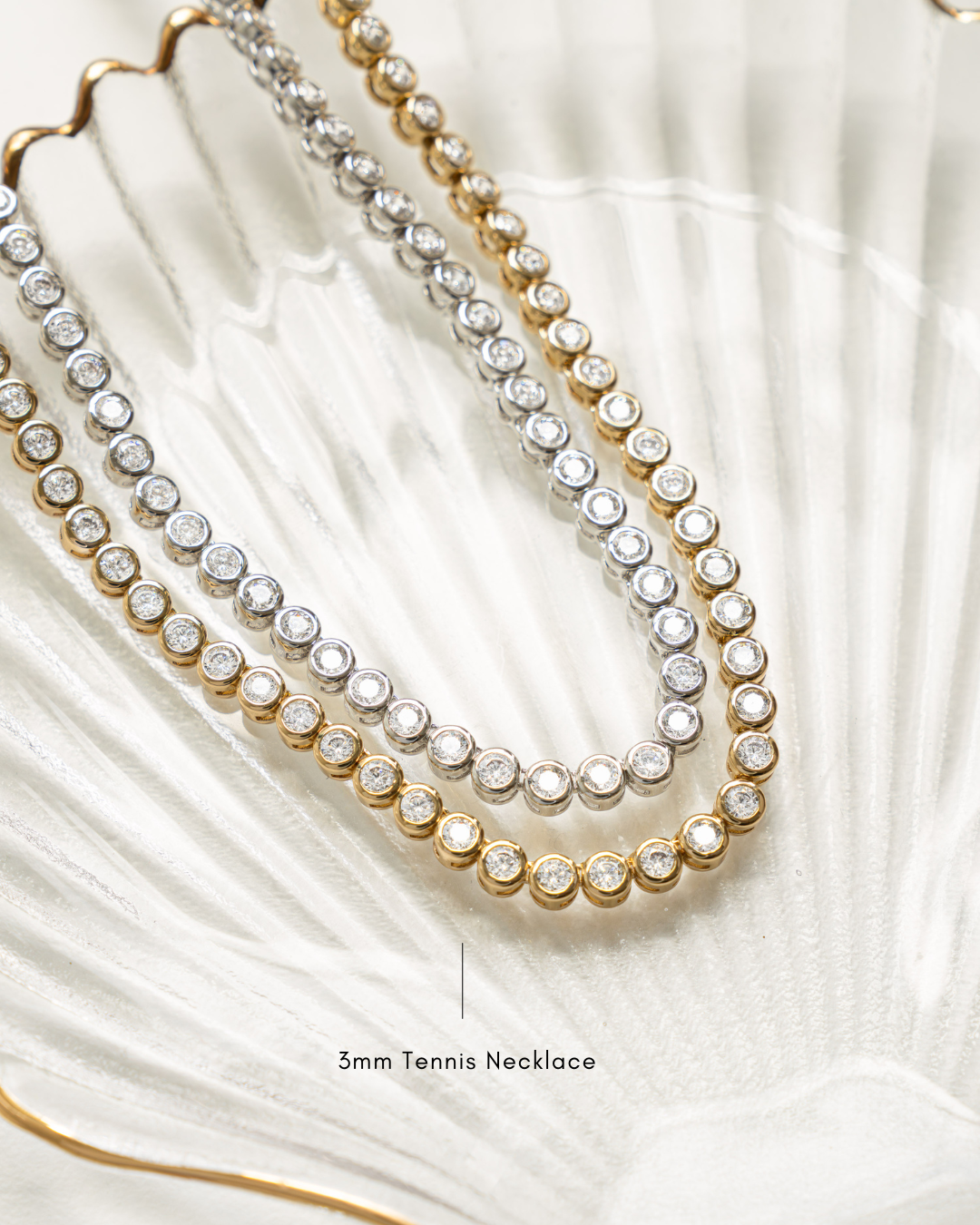 Sami Jewels - Wholesale Link & Chain Necklace - Round Bezel Tennis Necklace10