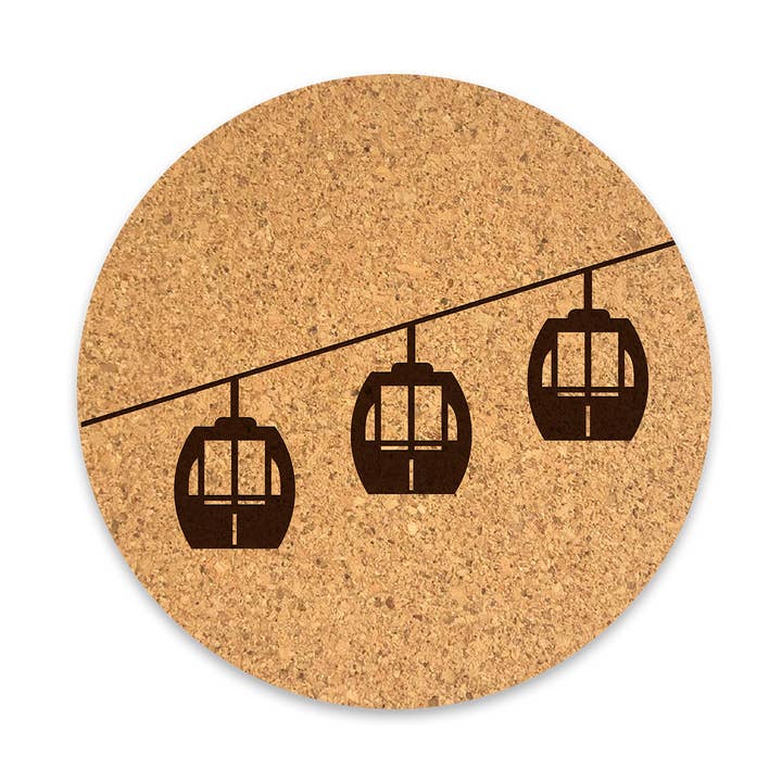 Gondola Cork Coaster for wholesale by So Very Lovely