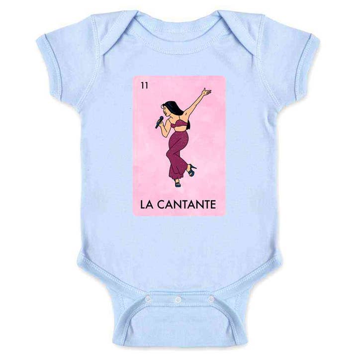 Pop Threads - Wholesale Bodysuit (Non-Footed) - Baby - La Cantante Singer Lottery Tejano Music Baby Bodysuit