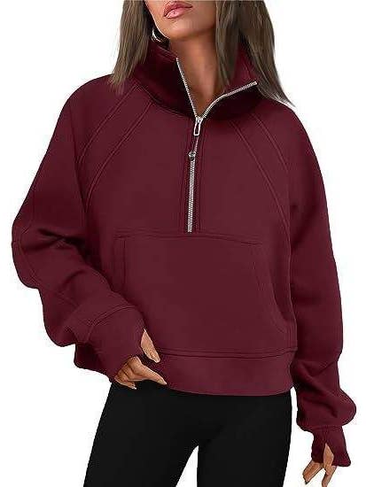 Queen Fashion - Wholesale Blouse - Women's - dove funnel neck half zip13