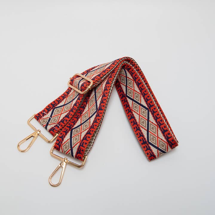 Pine Apparel - Wholesale Bag Strap - Women's - Geometric Diamond Woven Adjustable Canvas Strap8