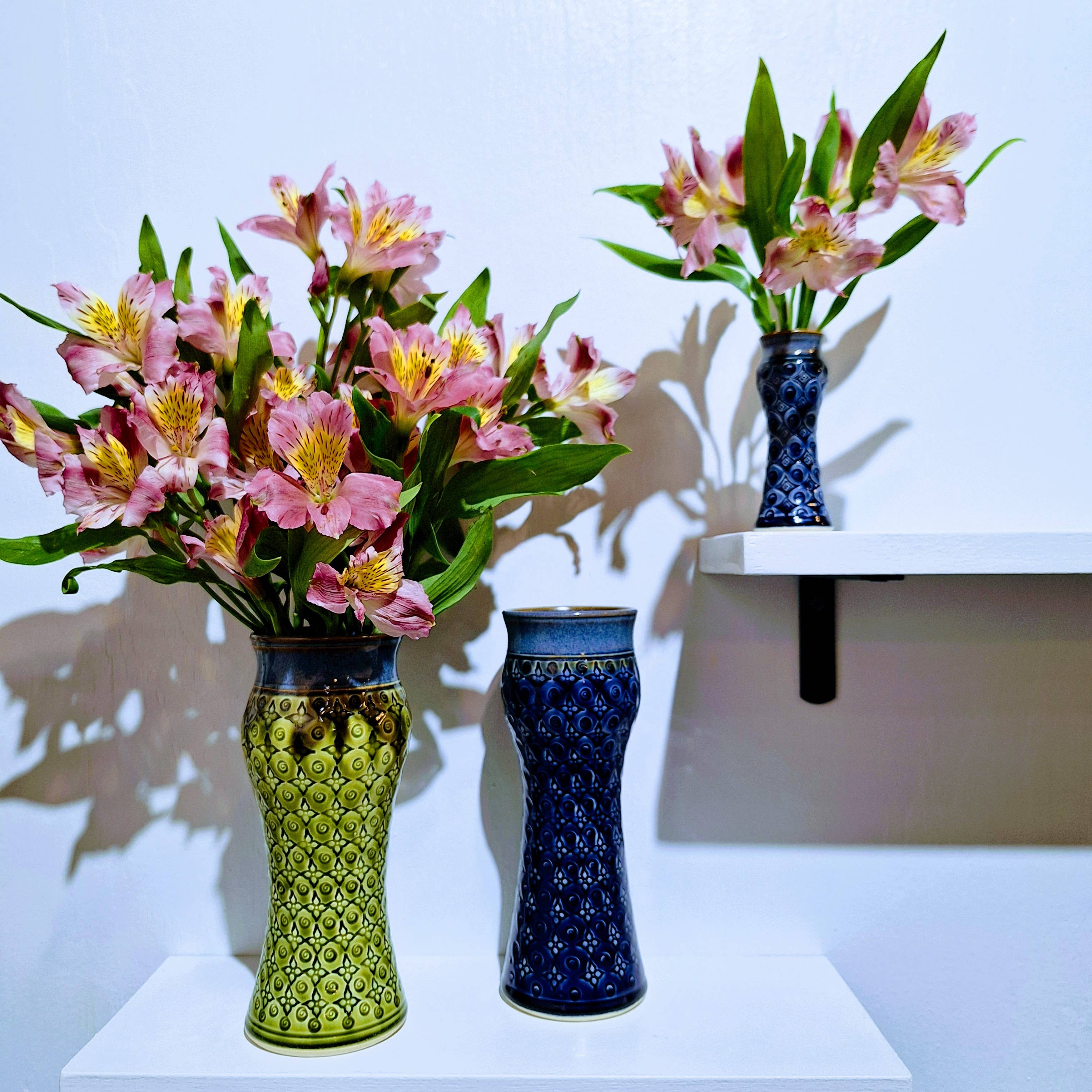 Plays in Mud Pottery - Wholesale Vase - Large Amphora Vase w/full pattern  - Handmade Pottery- MTO4