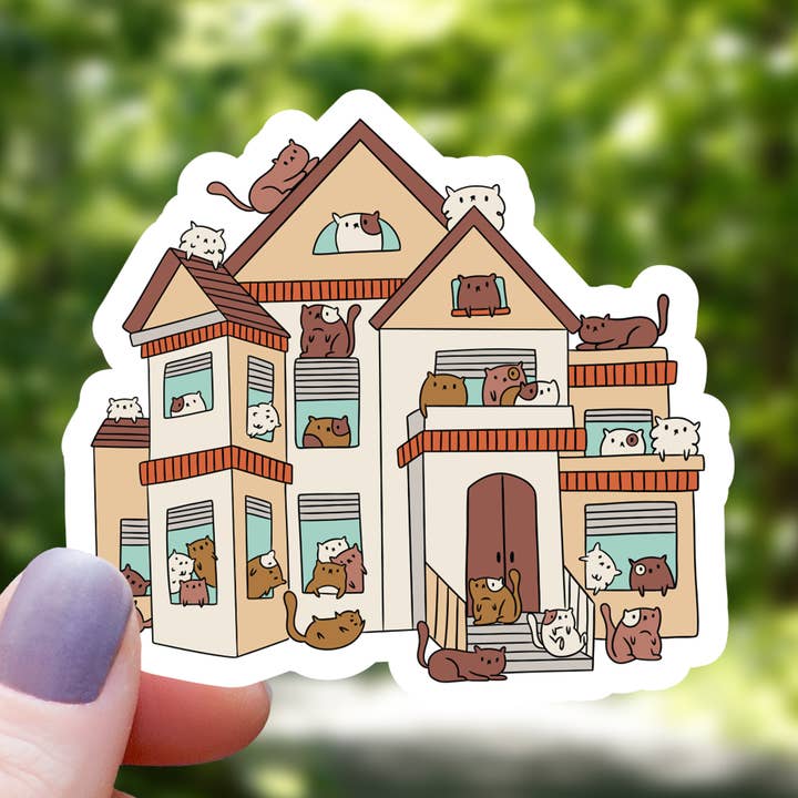 Housecats Funny Animal Sticker - 3" for wholesale by Mimic Gaming Co