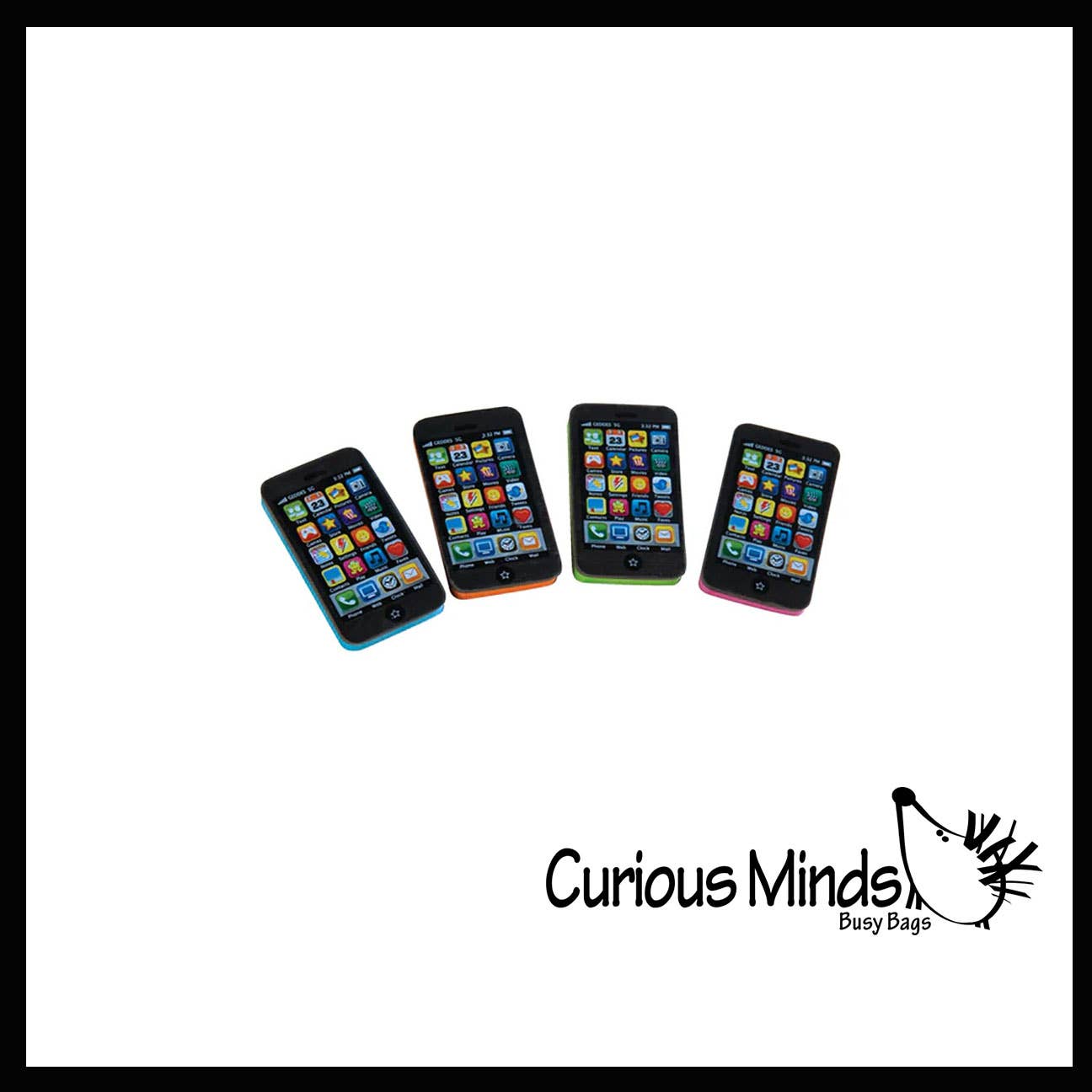 Curious Minds Toys – wholesale Eraser – Child – 1 Cell Phone Theme Erasers - Novelty and Functional Adorable2