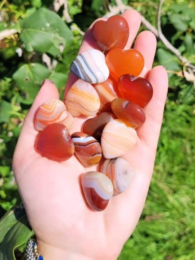 Coeurs en sardonyx pour la vente par ZARDENIA