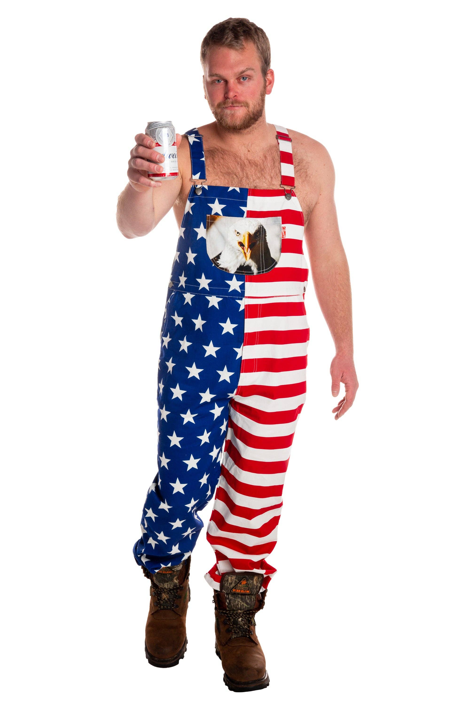 Shinesty, Inc - Wholesale Overalls - Men’s - The Screamin Eagles | American Flag Overalls0