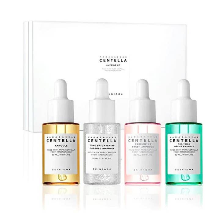 Kit de Ampolas Madagascar Centella SKIN1004 30 ml (4 unidades) por atacado de Kosmic - Kbeauty Skincare
