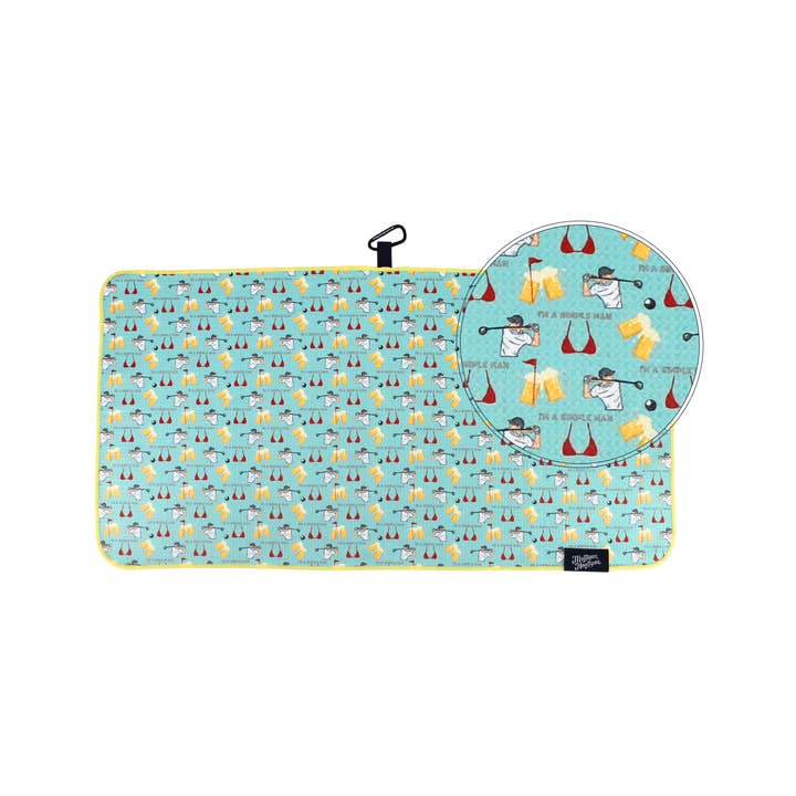 MULLIGAN HOOLIGAN® - Wholesale Sports Towel - Microfiber Golf Towel - I'm a simple man