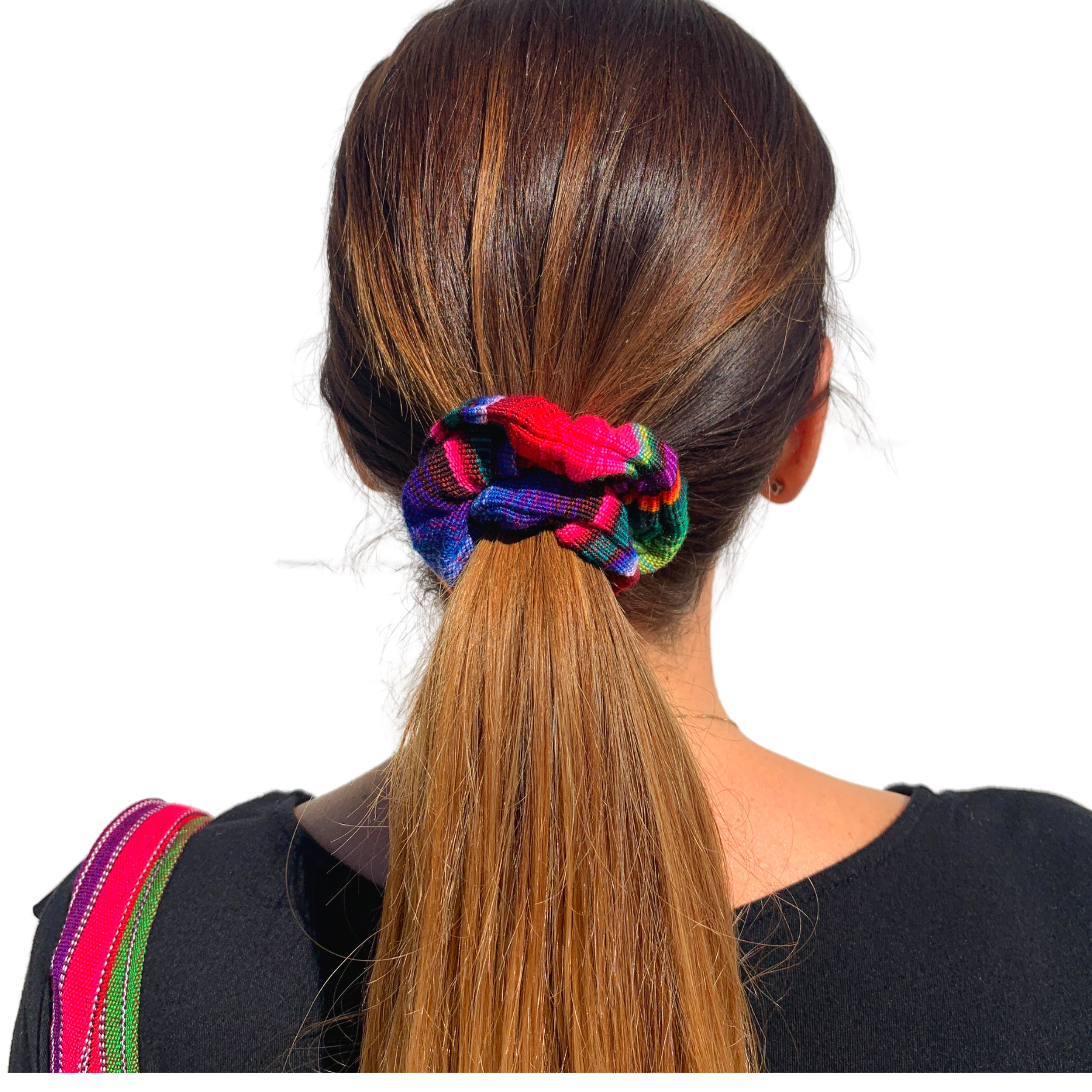 Lumily - Wholesale Scrunchie - Women's - Hacienda Striped Multicolor Scrunchie - Guatemala1