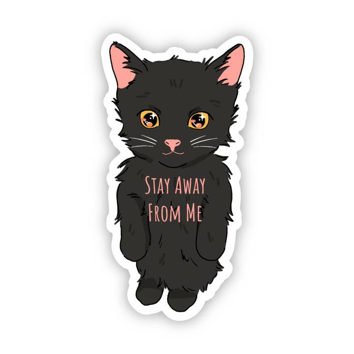 Big Moods - Wholesale Sticker - Stay Away From Me Anime Cat Sticker1