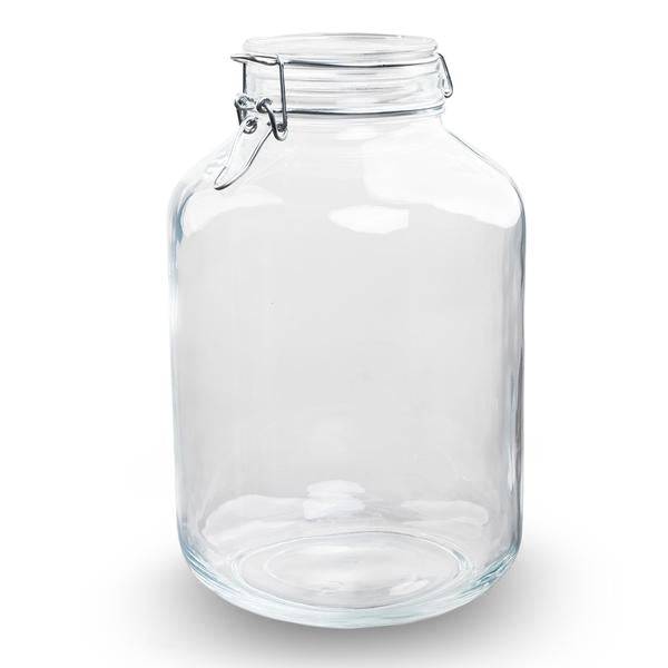 Oasis of Life - Wholesale Jar - Bottle Garden Glass – Weck Jar 5L – Ø31 cm, Height 28 cm – Terrarium Container made of Recycled Glass – With Swing Top Closure0