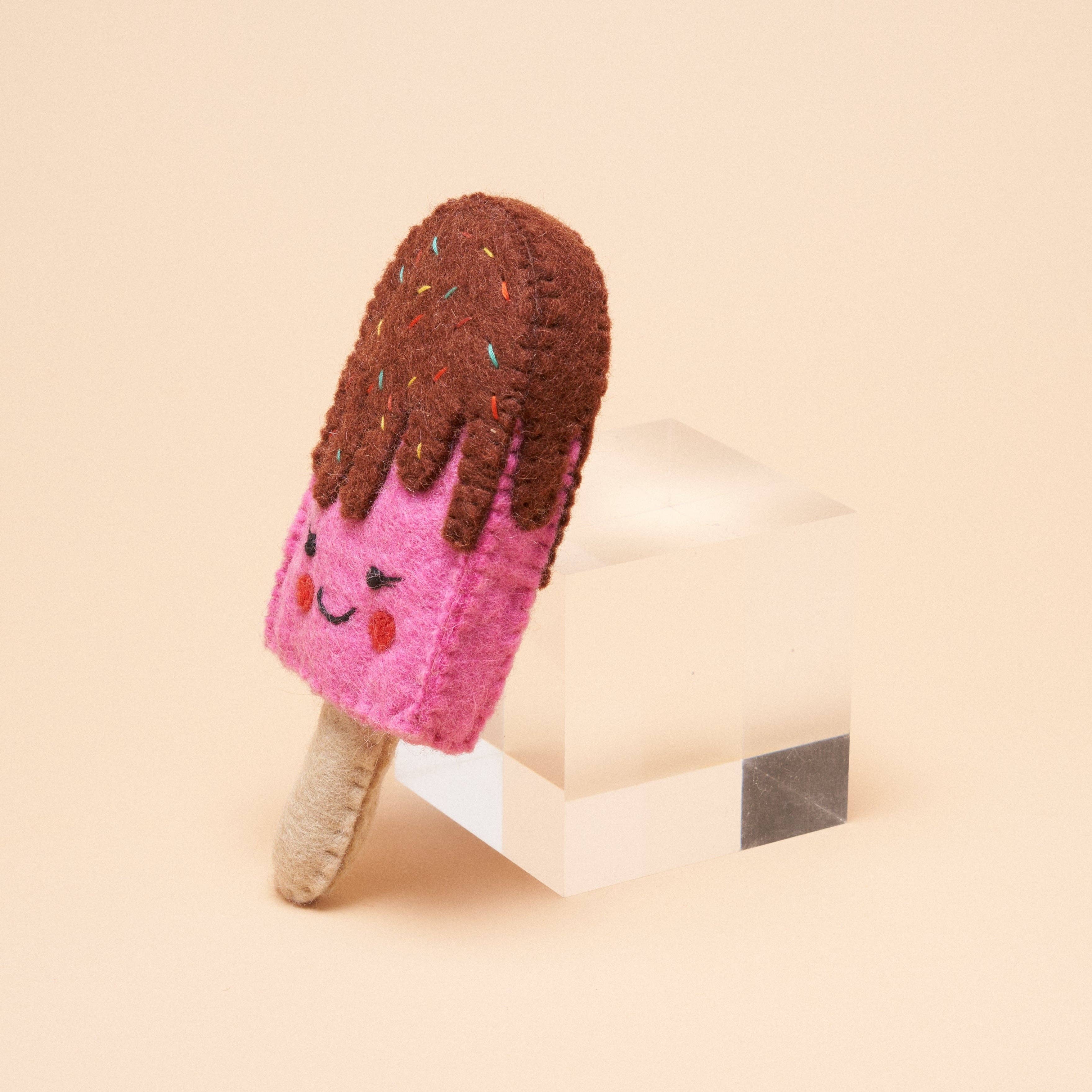 Pink Popsicle Squeaker Toy for wholesale on Faire1