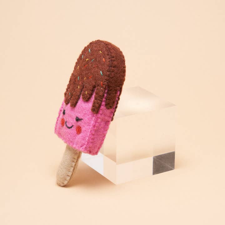 Pink Popsicle Squeaker Toy for wholesale on Faire1