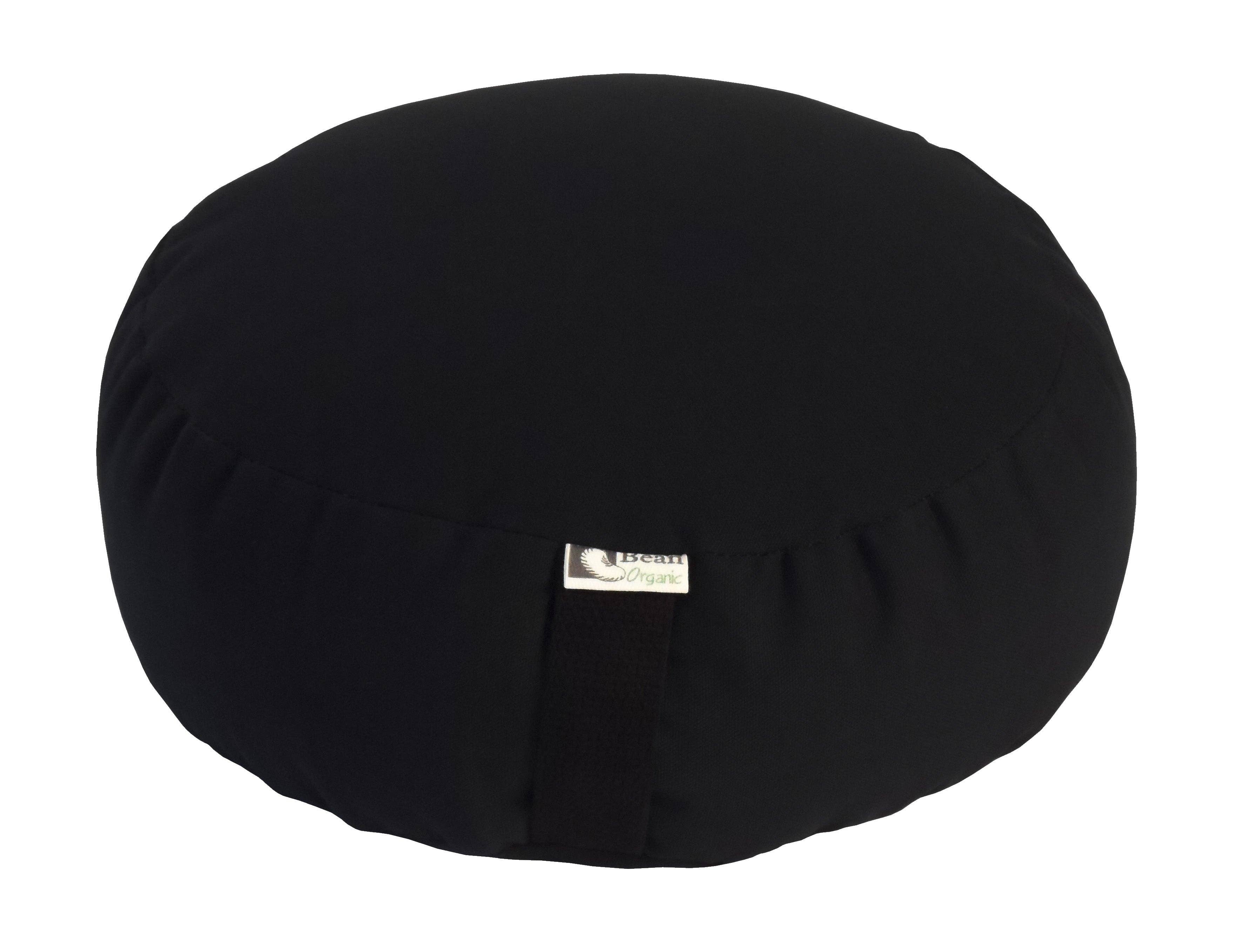 Bean Products - Wholesale Meditation Supplies - Zafu Organic Cotton Meditation Cushion Round or Oval Organic Buckwheat Hull Fill1