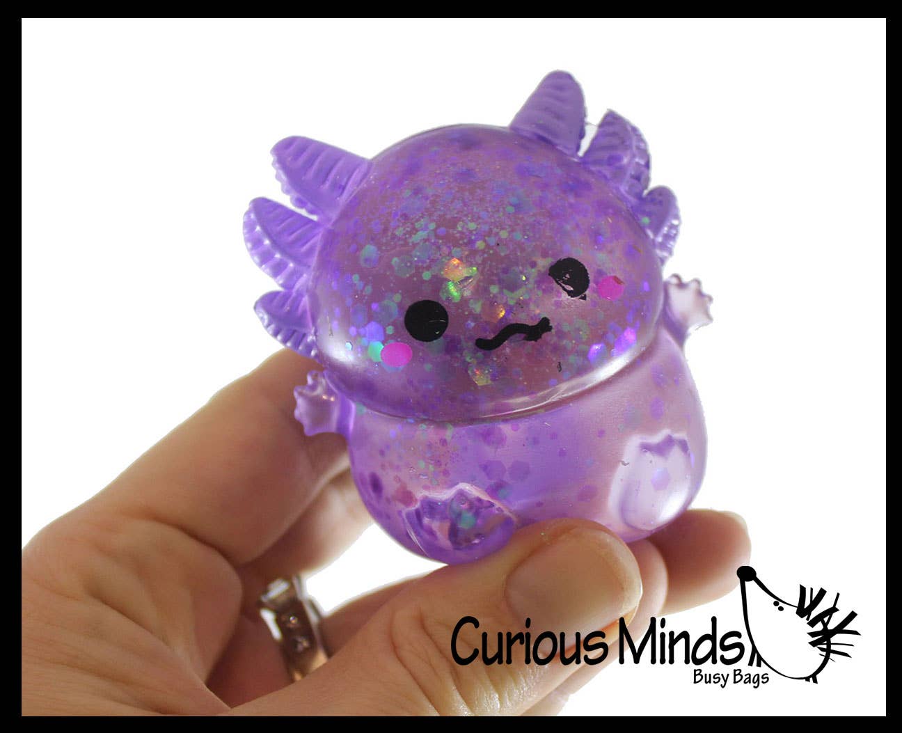 Curious Minds Toys - Wholesale Squishy toy – Kids & Baby - 1 Axolotl Sugar Ball - Syrup Molasses Thick Glue/Gel Stress8