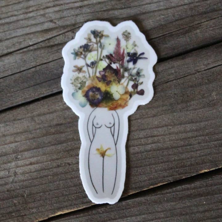Flora Bod Sticker for wholesale by ReLove By Love LLC