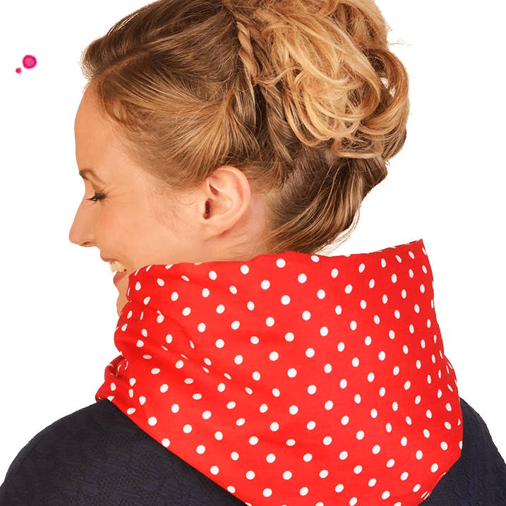 Wishproject - Wholesale Scarf - Women's - Triangular scarf | toadstool | red & dots2