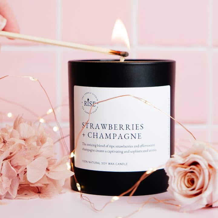 Vela Negra Mate - Mediana 300g (Copia) para venta al por mayor de RISEthecandlestudio