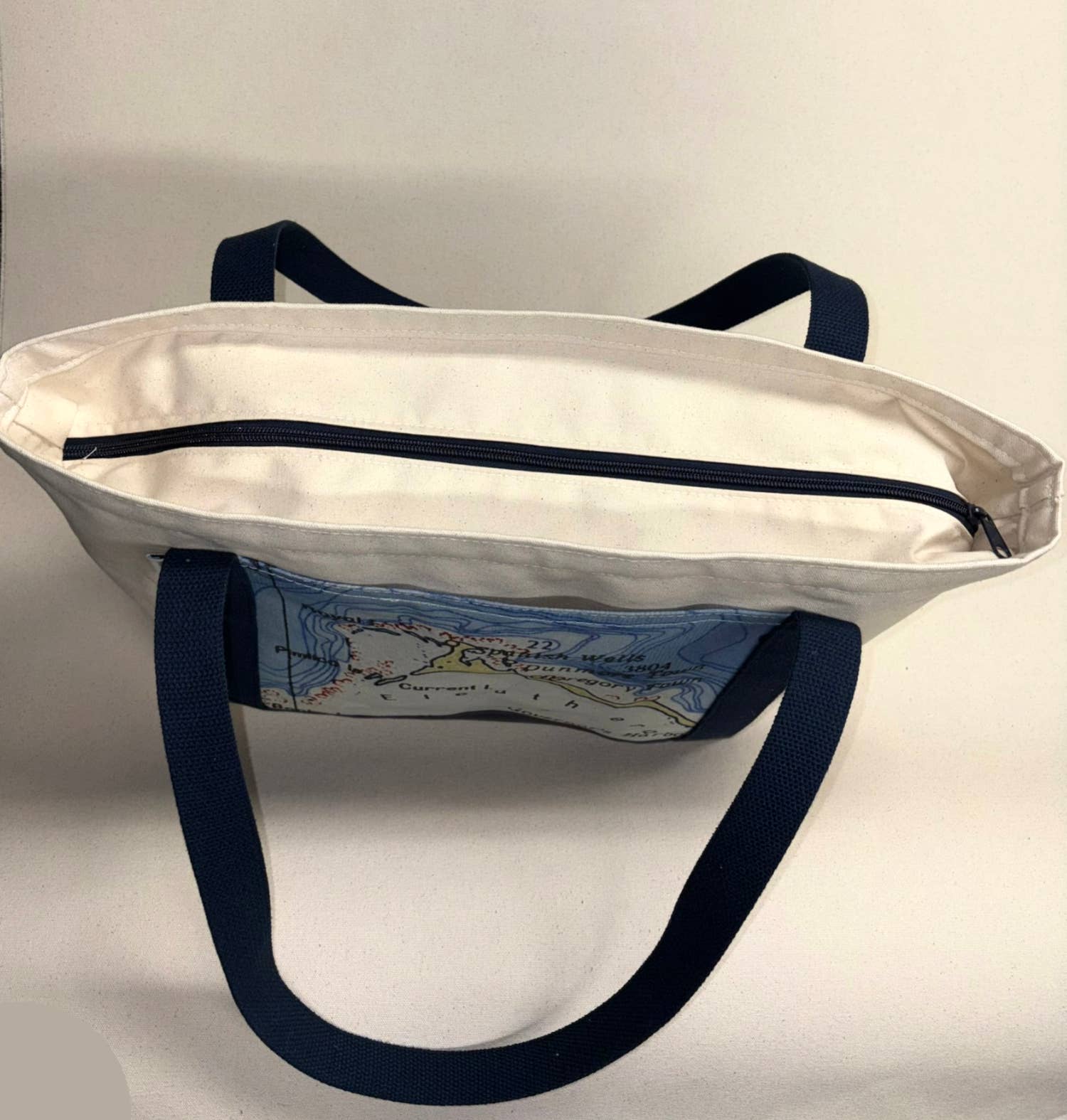 Not for Navigation - Wholesale Tote Bag - Women's - the Yachting Tote - Custom Location Nautical Chart or Map3