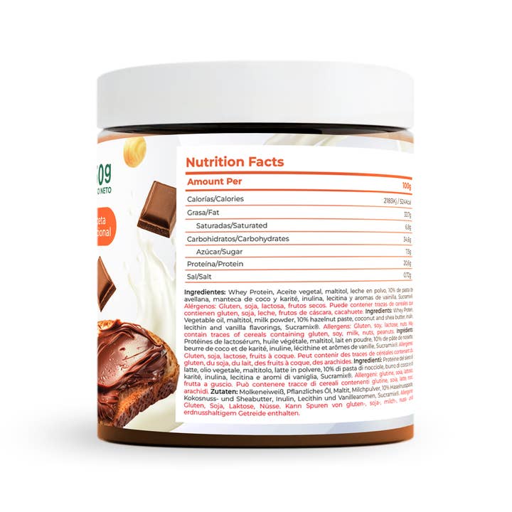 Torafood - Wholesale Nut Butter - PROTEIN CREAM CHOCO HAZELNUT 250G - TORAFOOD (Copy)2