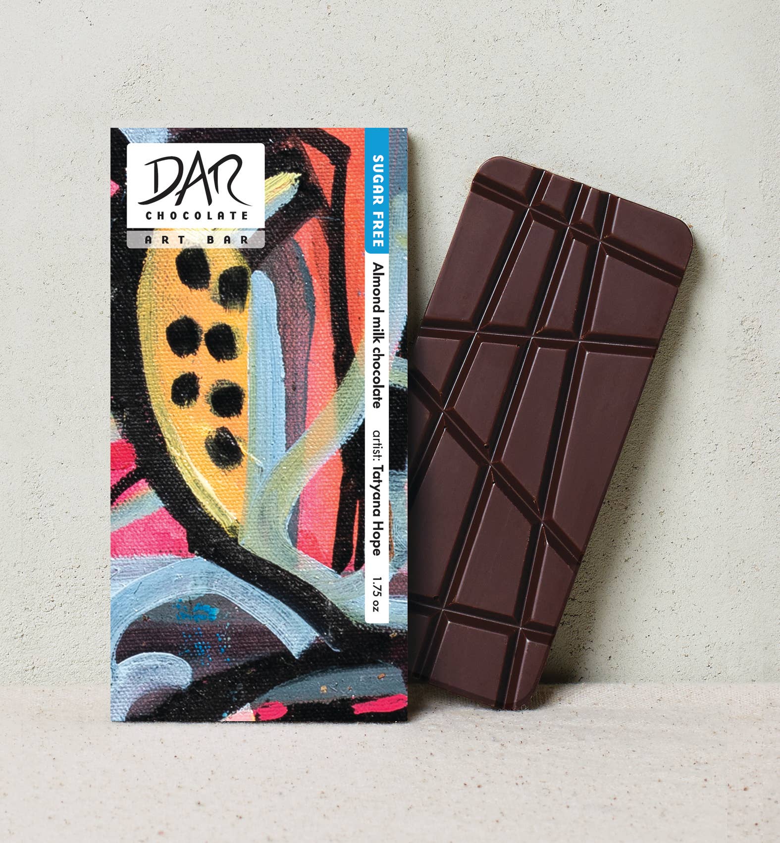 Dar Chocolate - Wholesale Chocolate Bar - Sugar Free: Almonds & Milk Chocolate Bar