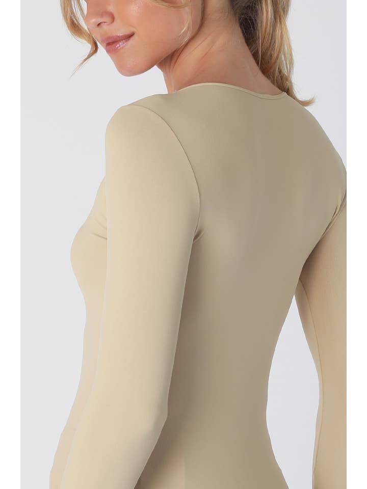 NIKIBIKI - Wholesale Knit Top - Women's - NS5423H - 3/4 Sleeve Crew Neck Top4