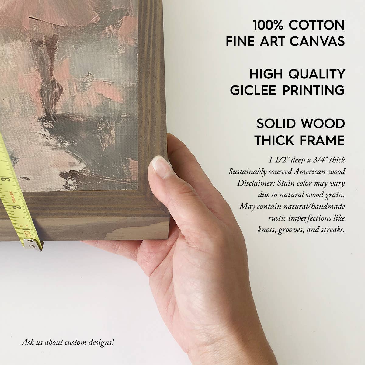 Hangout Home - Wholesale Art Print - Four Ballerinas - Dancing Canvas Art - Wood Framed Wall Art3