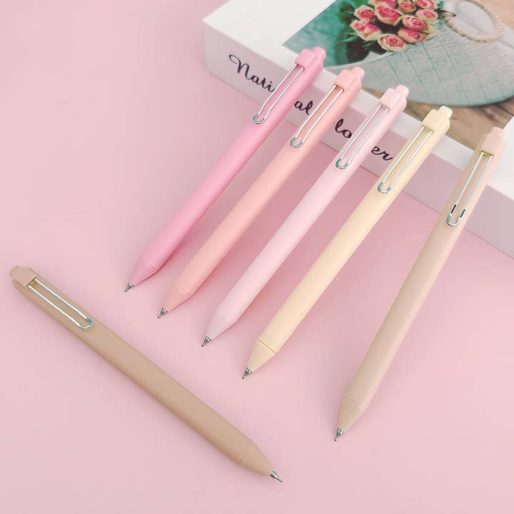 Wrapables.com - Wholesale Pen - Wrapables Retractable Black Ink Gel Pens, 0.5mm (Set of 6)37