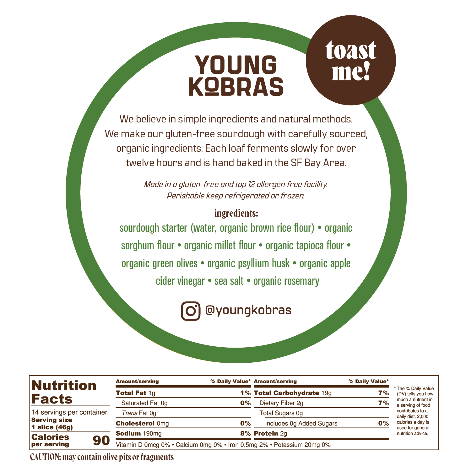 Young Kobras - Wholesale Bread/Tortilla - 4 Gluten-Free Sourdough Loaves (sliced)17