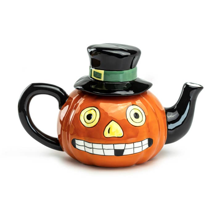 Grace Teaware - Wholesale Tea Pot - Halloween Jack O' Lantern Pumpkin 38oz Teapot