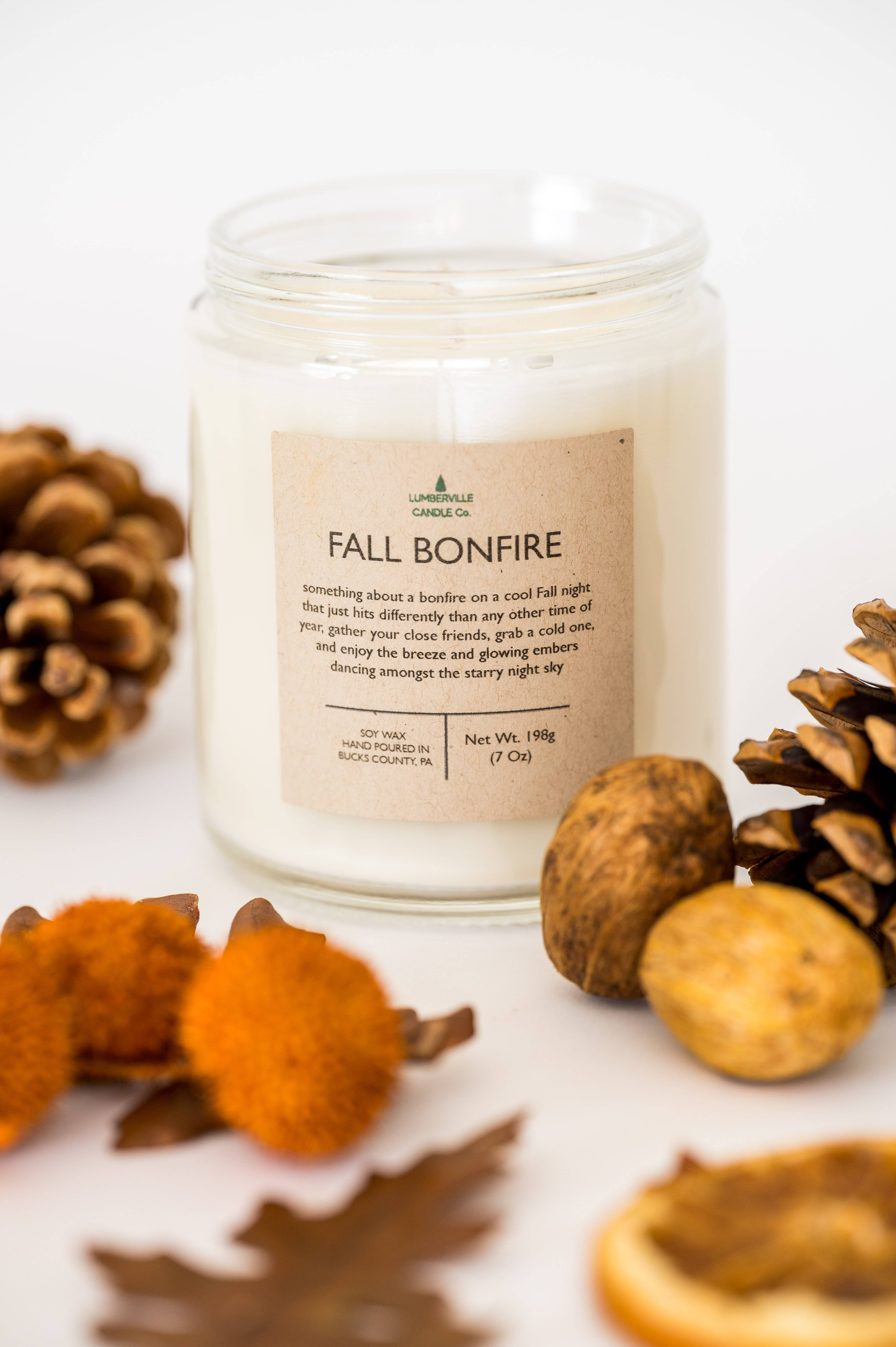 Lumberville Candle Co. - Wholesale Jar/Filled Candle - Fall Bonfire1