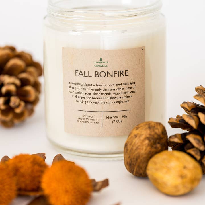 Lumberville Candle Co. - Wholesale Jar/Filled Candle - Fall Bonfire1