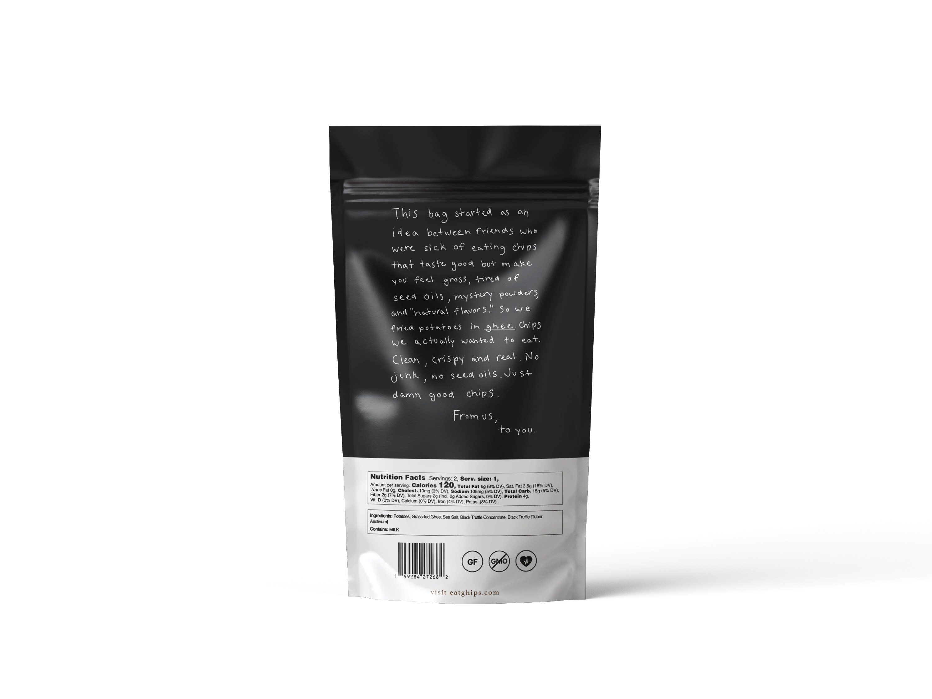 Ghips - Wholesale Chips - GHIPS - Ghee Potato Chips - Black Truffle - 12 Pack1