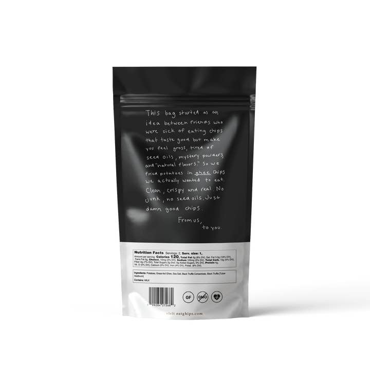 Ghips - Wholesale Chips - Ghee Potato Chips - Black Truffle - 12 Pack1