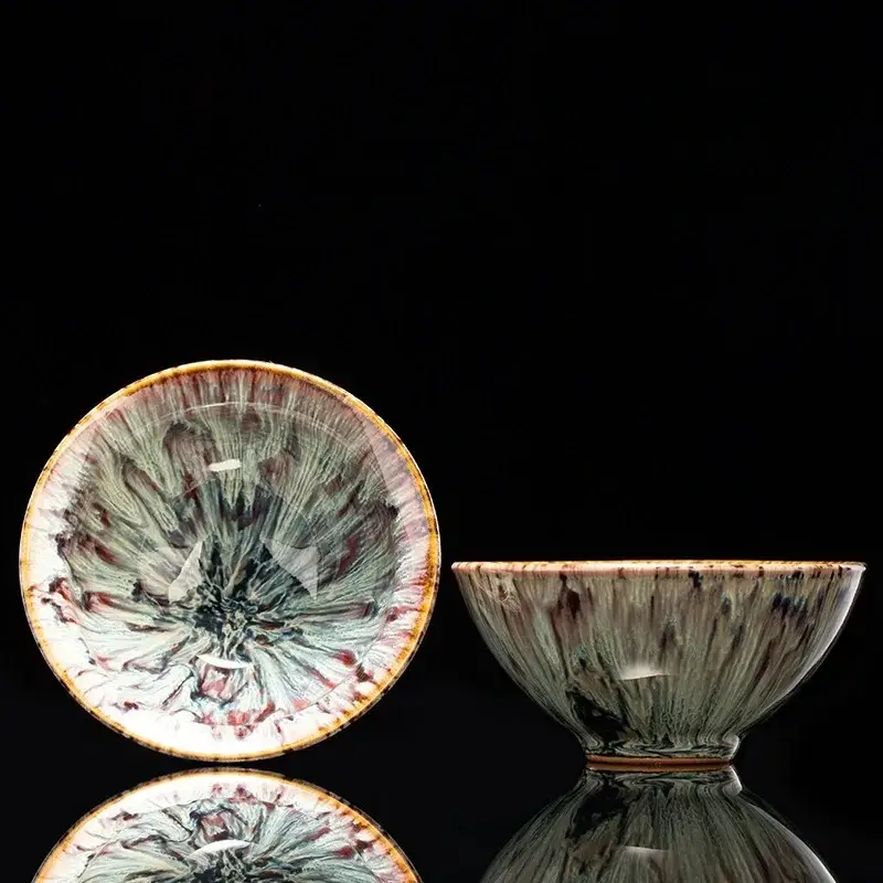 Otterware – wholesale Coffee/tea cup – Handmade Artisanal Tenmoku Glaze Tasting Cup (Single)6