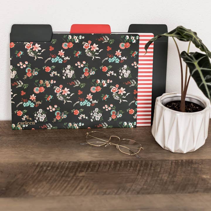 Carleen Creative - Wholesale Folders - 3-Pack File Folder Set - Floral Print3