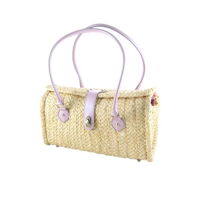 DNMC - Wholesale Shoulder Bag - Women's - Pure Cornhusk Straw Shoulder Handbag3