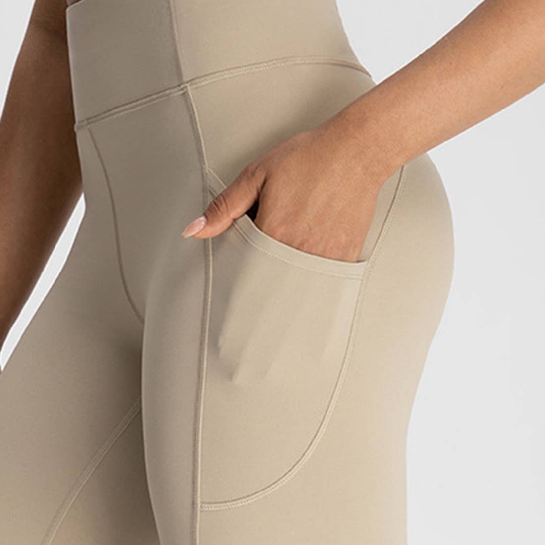 Sodalemon - Wholesale Athletic/Lounge Leggings - Women's - Women Pocket High-Waisted Naked Feel Quick-Dry Yoga Leggings12