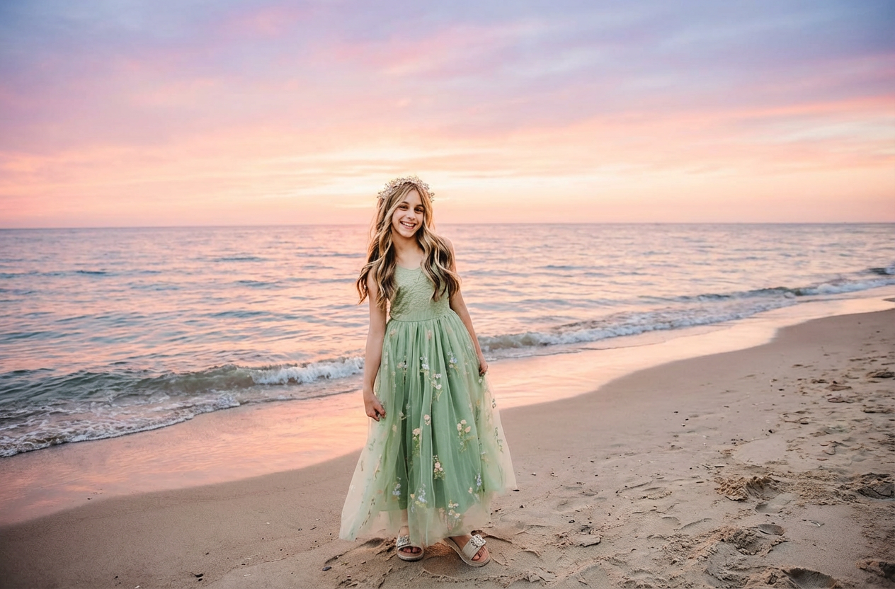 Nicolette's Couture - Vendita all'ingrosso Vestito - Bambini - Abito The Blossom in pizzo delicato2