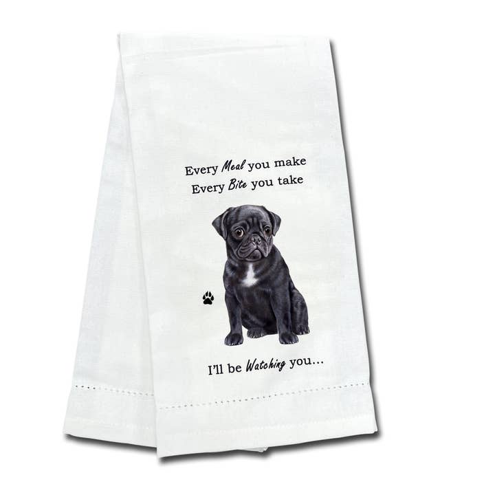 Black Pug Kitchen Towel and other Purchase Wholesale cc1733. Free Returns & Net 60 Terms on Faire trending on Faire.