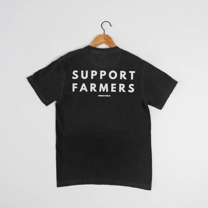 American Farm Company - Wholesale Screen Printed T-Shirt - Women's - Western ‘Support Farmers’ Cotton Unisex Graphic Tee3
