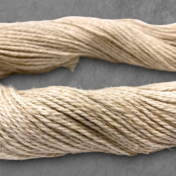 Rooster Undyed Yarns - Wholesale Yarn - Undyed Yarn: Organic Wool Linen Aran Knitting Yarn