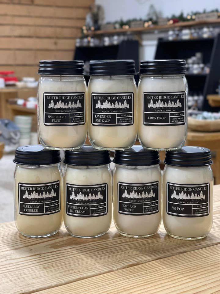 16 oz. Pure Soy Wax Candles-Case Of 12 Candles for wholesale by Reiter Ridge Candles