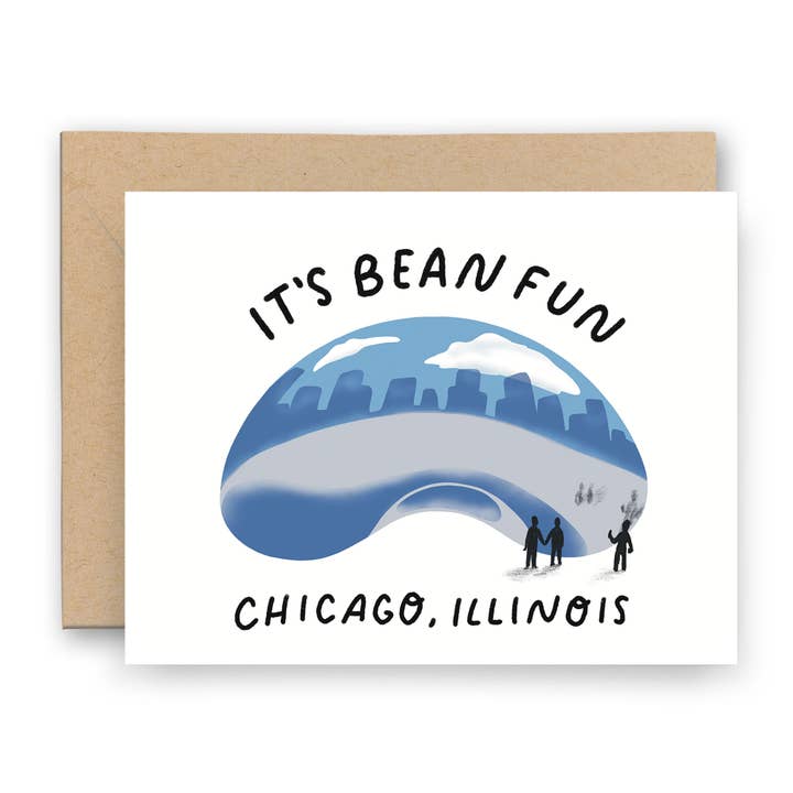 É Bean Fun Card | Chicago Series por atacado de Finch and Flourish Paper Goods