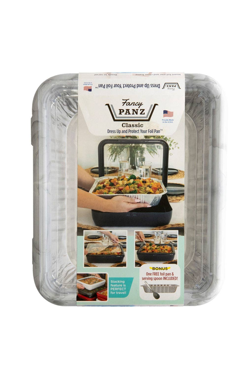 Fancy Panz - Wholesale Casserole Carrier - Classic Set - Pan Frame w/ Lid & Serving Spoon - Marble3